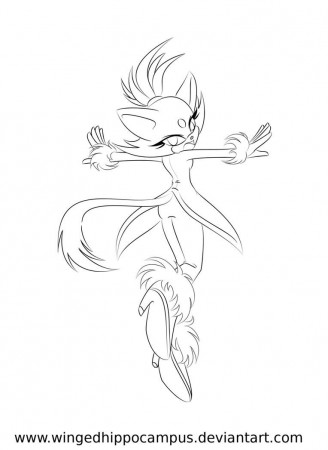 Blaze The Cat Coloring Pages - Coloring Style Pages