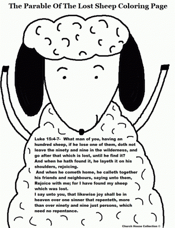 The Parable Of The Lost Sheep Sunday School Lesson