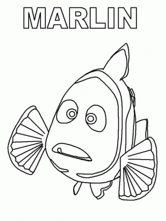 11 Pics of Finding Nemo Marlin Coloring Pages - Disney Finding ...