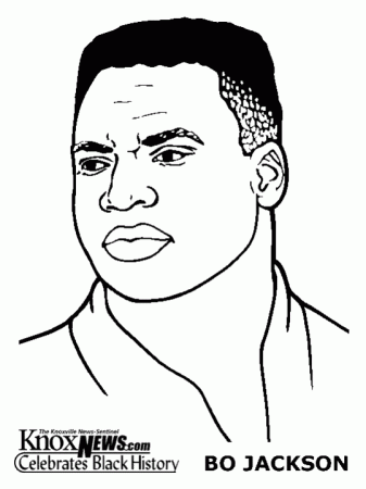 Sportspeople Bo Jackson | Coloring Pages 24