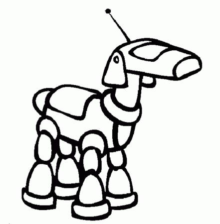 easy to draw robot dog - Clip Art Library