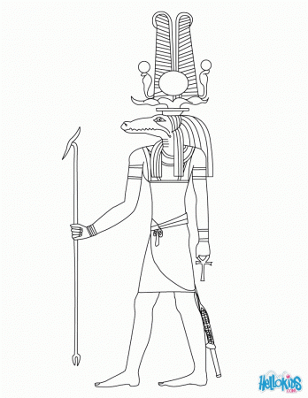 GODS AND GODDESSES of Ancient Egypt coloring pages - HATHOR ...