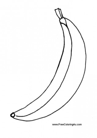 Printable Coloring Pages Of Bananas - High Quality Coloring Pages