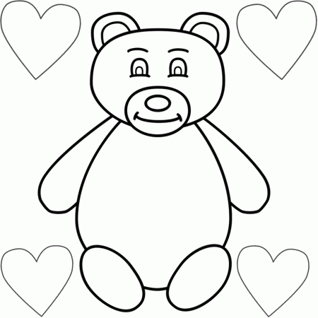 Brown Teddy Bear Coloring Pages - Coloring Pages For All Ages