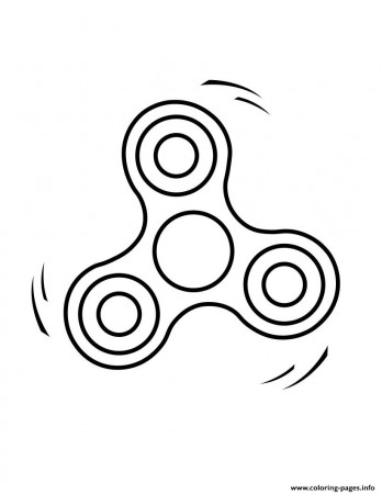 Fidget Spinner 2 Kid Coloring Pages Printable