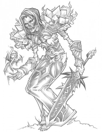 World of warcraft coloring pages
