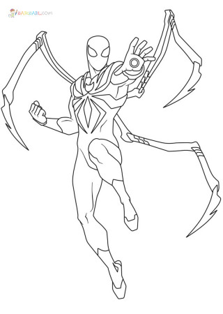 Iron Spiderman Coloring Pages | New Pictures Free Printable
