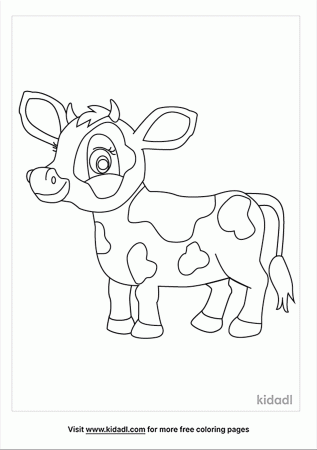 Baby Cow Coloring Pages | Free Animals Coloring Pages | Kidadl