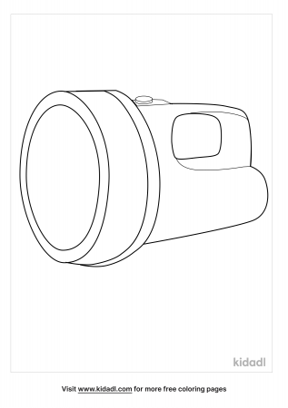 Flashlight Coloring Pages | Free At-home Coloring Pages | Kidadl