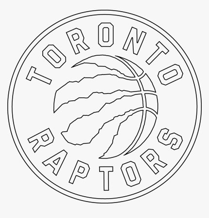 Now Toronto Raptors Logo Coloring Page Png Transparent - Circle, Png  Download , Transparent Png Image - PNGitem