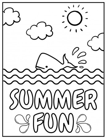 15 Free Summer Coloring Pages for Kids - Prudent Penny Pincher