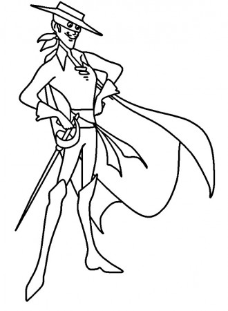 Drawing 7 from Zorro coloring page