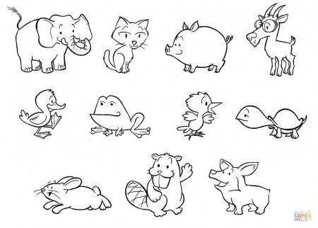Pictures Of Baby Animals To Color - Coloring Pages for Kids and ...
