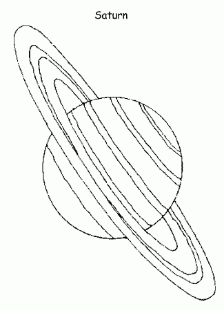 saturn coloring page | Only Coloring Pages