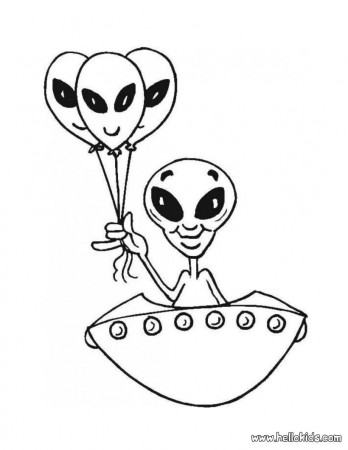 SPACE coloring pages - Alien