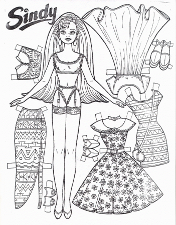Definition Fashion Paper Dolls Coloring Pages Coloring Panda ...