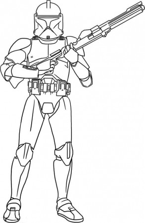 Coloring Pages Star Wars Clone - Coloring