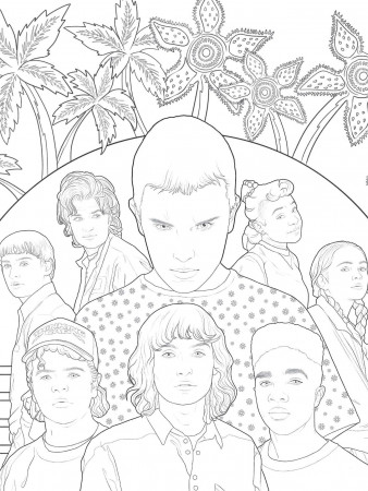 Look! 8 bodacious pages from Netflix's Stranger Things coloring book