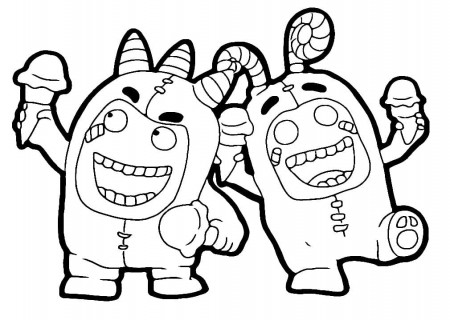 Oddbods coloring pages - Free coloring pages for Kids