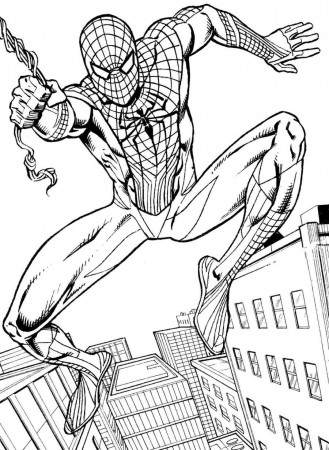 Spiderman Coloring Pages Superhero printable coloring pages ...