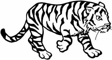 Free coloring pages of lps tiger