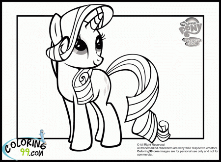 my little pony printable coloring pages rarity