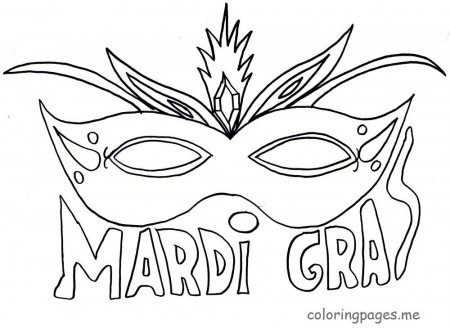 Mardi Gras Coloring Pages - Colorine.net | #26205