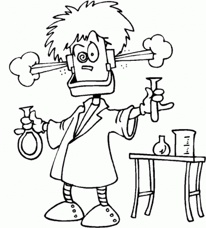 Marvelous Science Coloring Pages In Addition To Mad Scientist ...