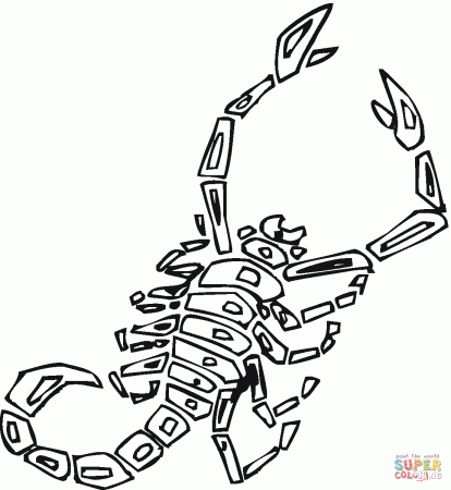 Scorpions coloring pages | Free Coloring Pages