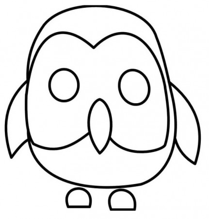 Owl Adopt Me Coloring Page - Free Printable Coloring Pages for Kids
