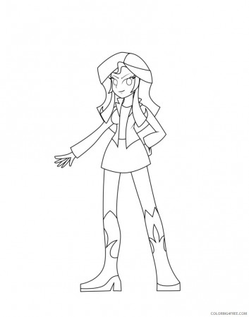 equestria girls coloring pages sunset shimmer Coloring4free -  Coloring4Free.com