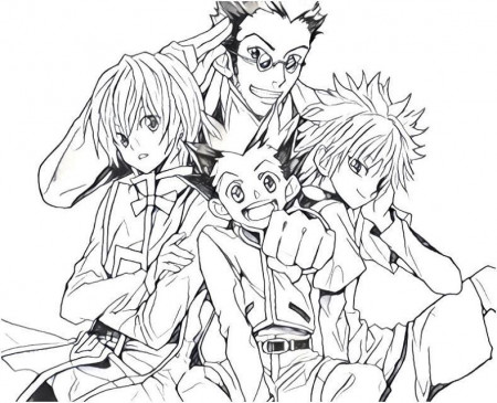 Coloriage Hunter X Hunter | Hunter x hunter, Coloring pages, Madhouse anime