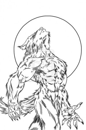 Werewolf Coloring Pages Idea - Whitesbelfast