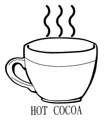 Drinking Hot Chocolate Cocoa Coloring Page | Hot chocolate cocoa, Hot  cocoa, Hot chocolate mug