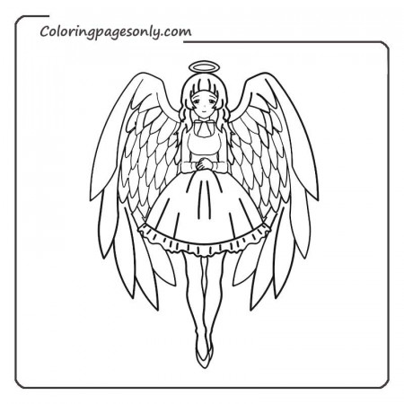 Angel Coloring Pages - Coloring Pages For Kids And Adults