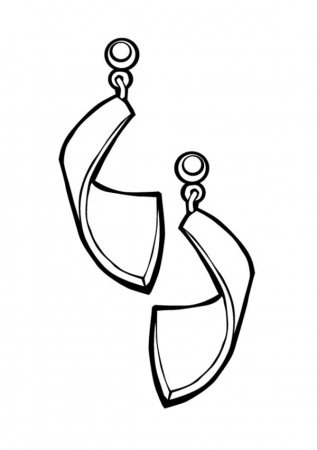Earrings Jewelry For Girl Coloring Page : Coloring Sky | Coloring pages for  girls, Coloring pages, Color