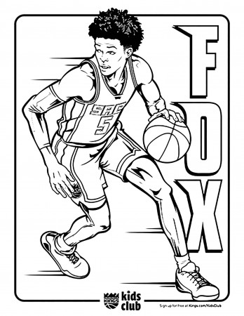 Basketball - Free printable Coloring pages for kids