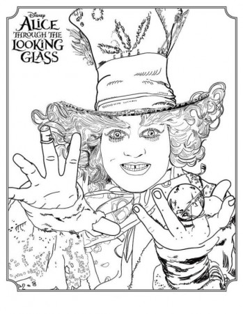 Kids-n-fun.com | Coloring page Alice Through The Looking Glass Mad Hatter