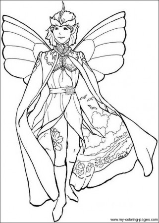 Boy Fairy Coloring Pages