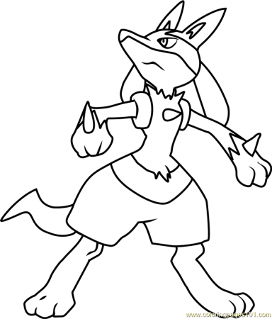 Lucario Pokemon Coloring Page - Free Pokémon Coloring Pages ...