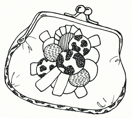 Purse Coloring Pages | Jaguar Clubs of North America