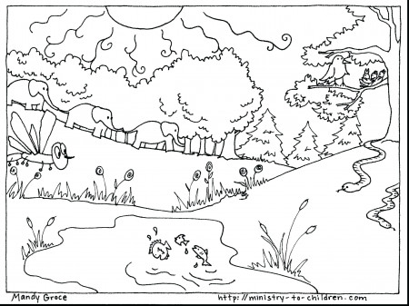 Days Of Creation Coloringes For Preschoolers Is Catholic Kids Day –  Approachingtheelephant