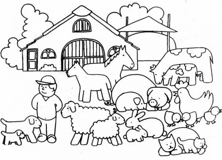 Farm Coloring Pages - Best Coloring Pages For Kids | Farm coloring ...