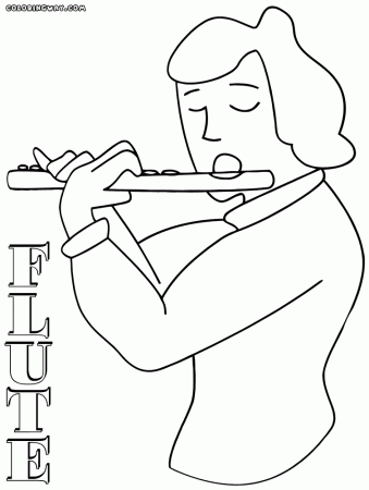 Flute coloring pages | Coloring pages to download and print