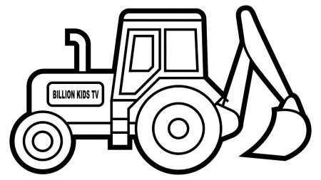 Important Digger Colouring Pages How To Draw Excavator Truck ...