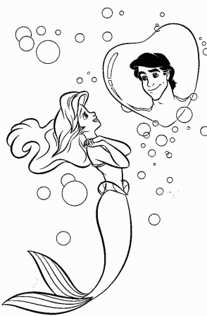 Ariel all colored Colouring Pages (page 2)