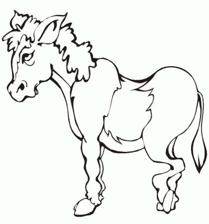 amazing Donkey Printable Coloring Pages For Kids | Great Coloring 