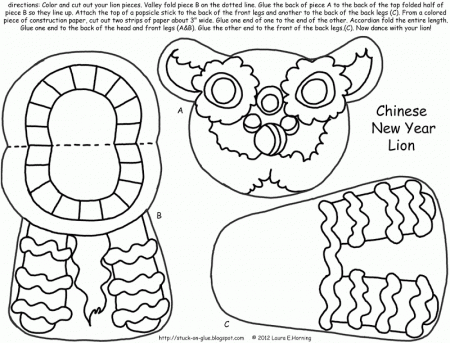 Chinese New Year Coloring Pages 2014