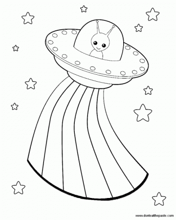Cute Alien Coloring Pages Printable Coloring Sheet 99Coloring Com 