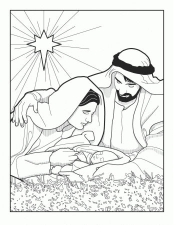 Coloring Pages Nativity Scene Christmas Coloring Pages Nativity 